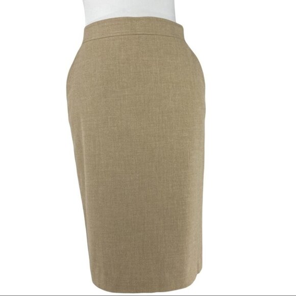 Calvin Klein Women's NWT Tan Minimalist Business Career Pencil Skirt 2/W28 - Picture 1 of 9